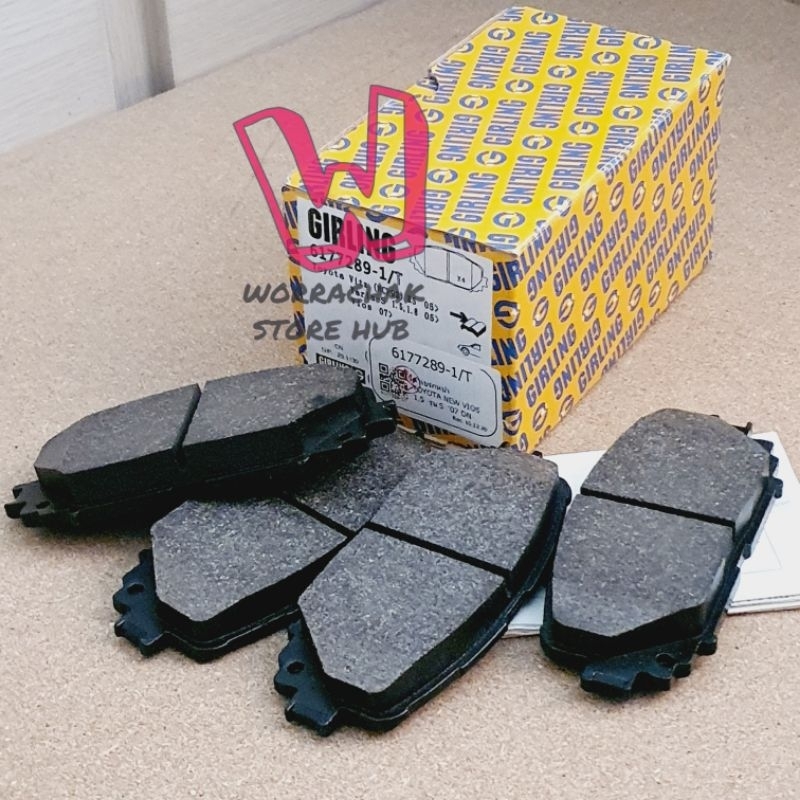 ผ้าเบรกหน้า Vios (1.5 S) ปี 2008-2012 , ยาริส ปี08-12 (เฉพาะรุ่นที่หลังเป็นดีสเบรค ) db1785 ,6177289