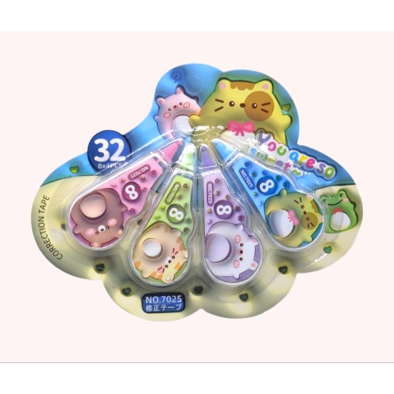 เทปลบคำผิด ลายการ์ตูน 1แพคมี4อัน สินค้าพร้อมส่ง - รูปที่ 5