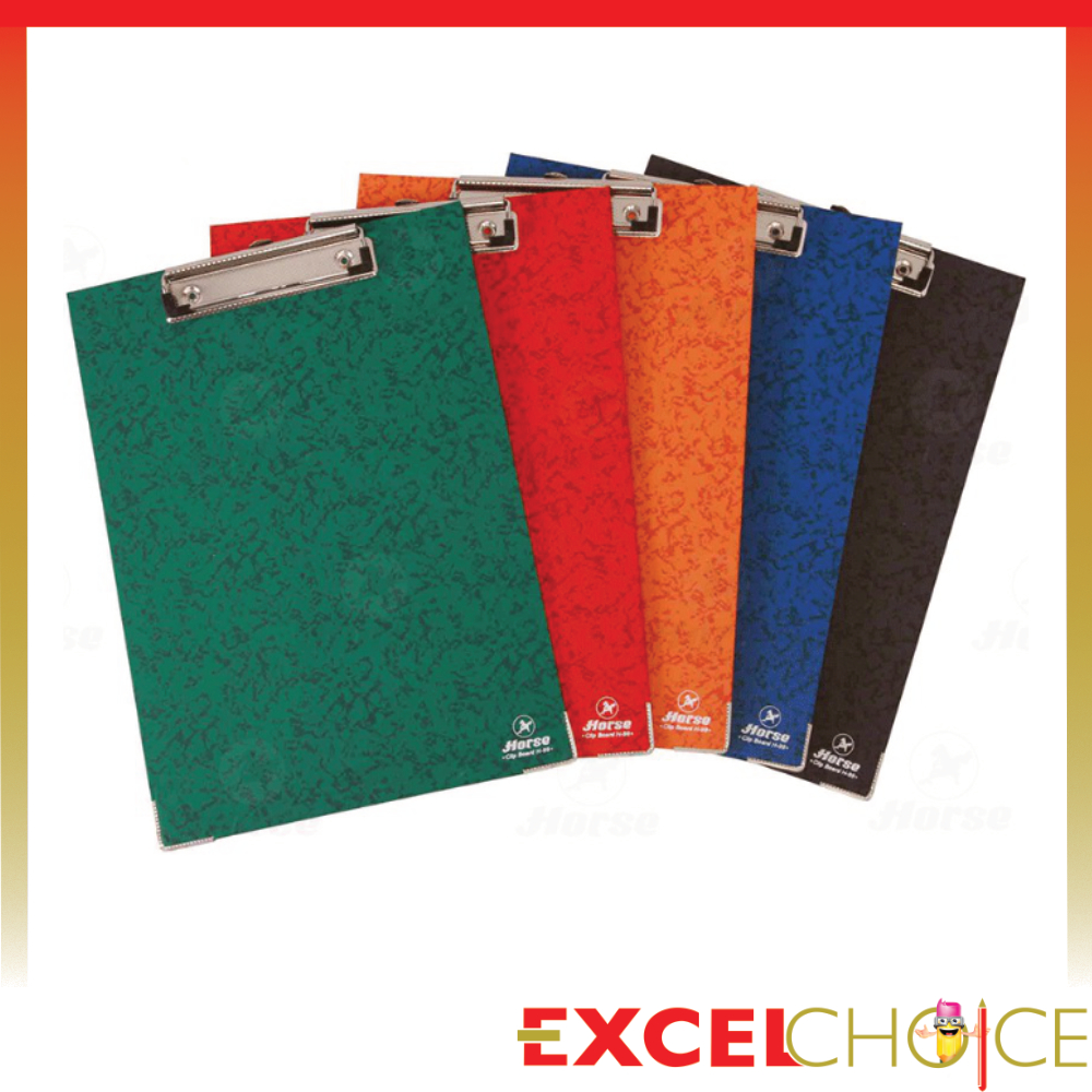 ตราม้า คลิปบอร์ด แฟ้มคลิปบอร์ด H-99 A4 ***คละลาย***