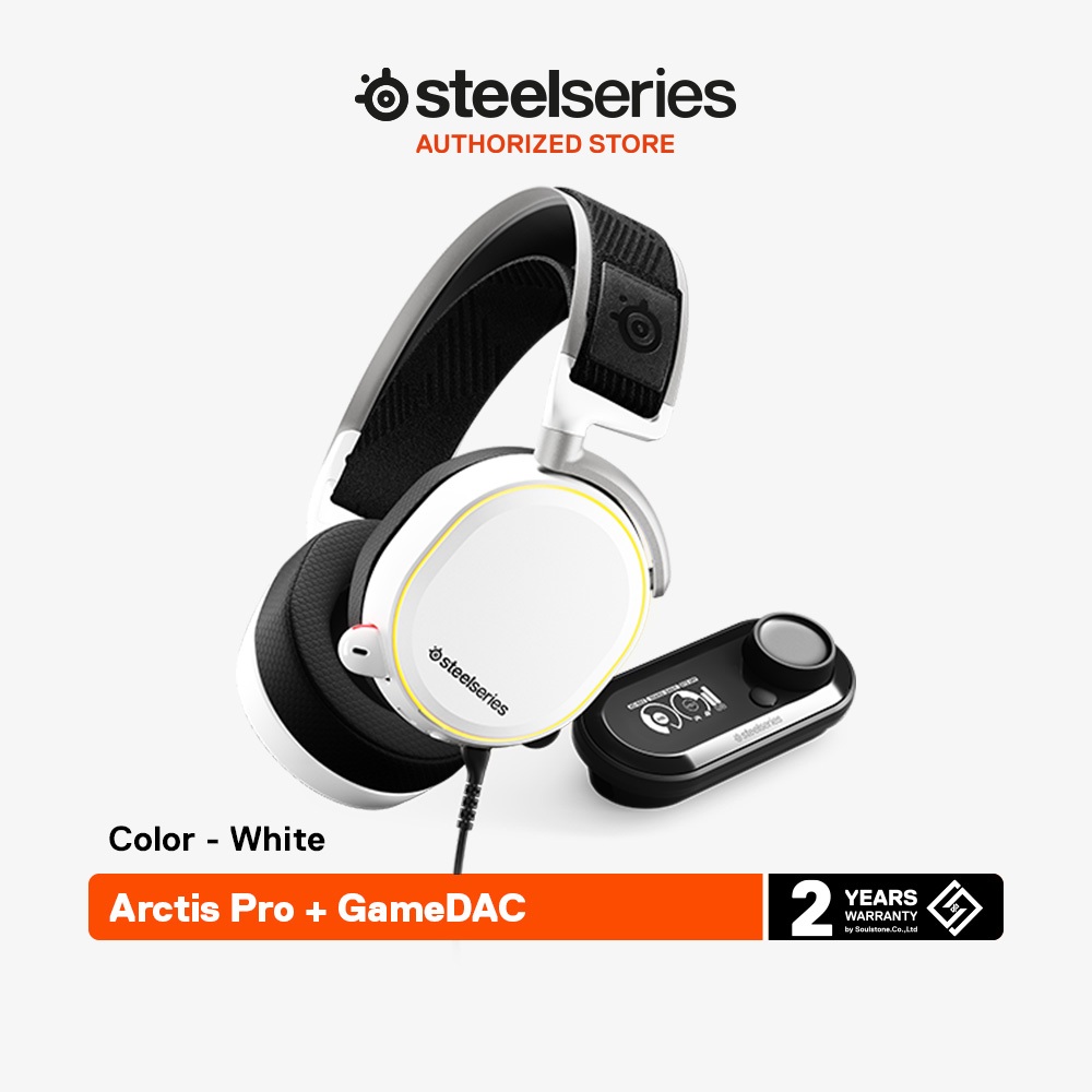 SteelSeries Arctis Pro + GameDAC Certified High-Res Gaming Audio System หูฟังเกมมิ่งแบบมีสาย