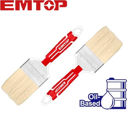EMTOP แปรงทาสี ด้ามยาง TPR 1 - 4 นิ้ว รุ่น EPBH01601 EPBH02601 EPBH03601 EPBH04601 (Paint Brush)*งานคุณภาพสูง*