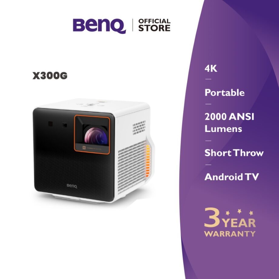 BenQ X300G 4K HDR 95% Rec.709 Short throw Console Gaming Projector (โปรเจคเตอร์, โปรเจคเตอร์ 4k)