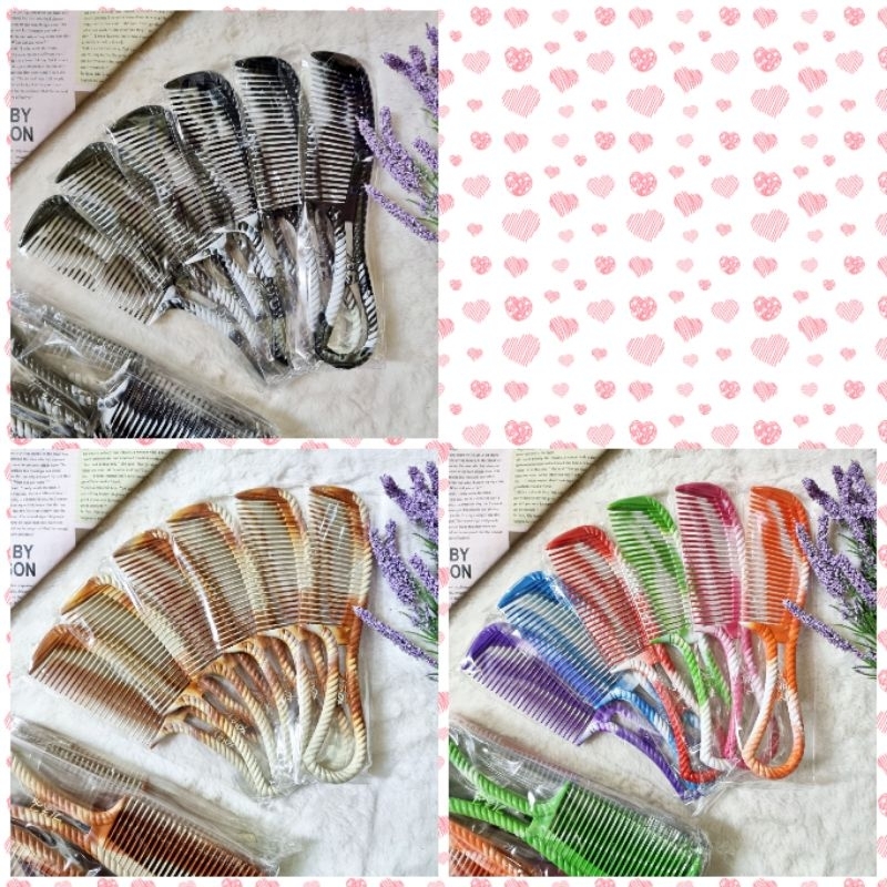 C...หวีญี่ปุ่นใหญ่เกลียว 12 ชิ้น (ราคาส่ง)