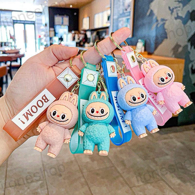 พวงกุญแจ จี้ตุ๊กตาการ์ตูน ป้องกันการสูญหาย แบบสร้างสรรค์ มี4สี สินค้าพร้อมส่งในไทย