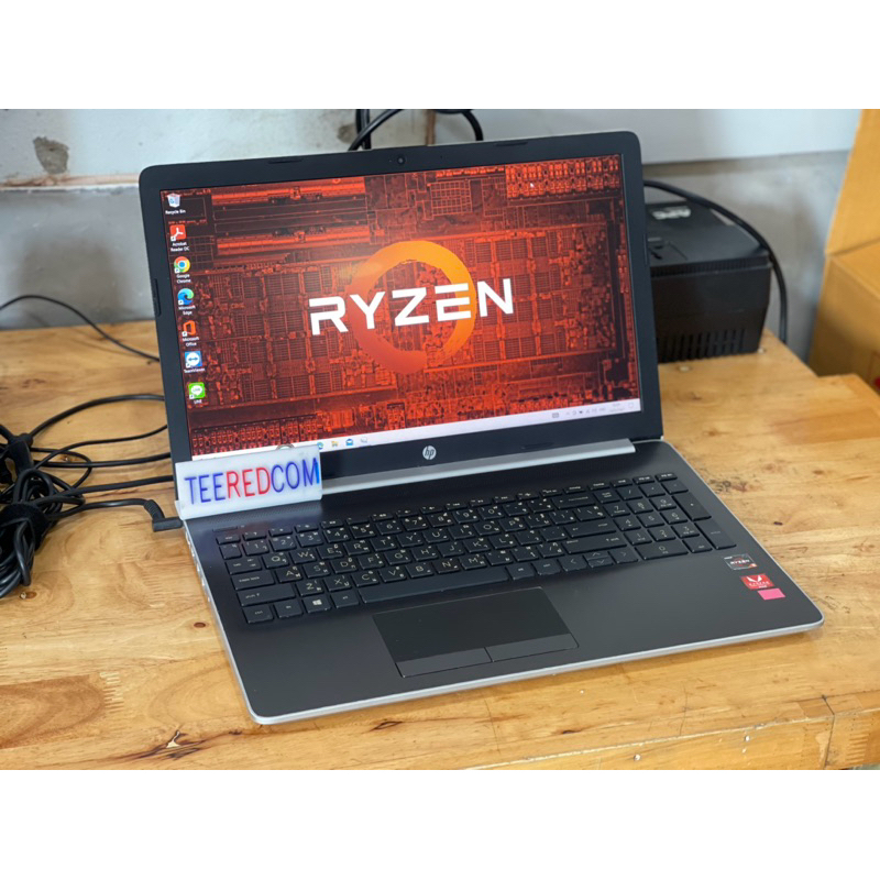 NOTEBOOK (โน้ตบุ๊ค) HP 15-DB1002AU มือสอง   CPU AMD RYZEN 5 3500U RAM : 8 GB DDR4 m.2 256G hhd 1 tb 