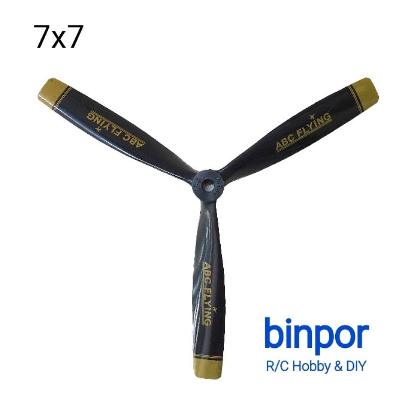 ใบพัด 3 แฉก ABC ขนาด 7-9 นิ้ว ใช้กับ เครื่องบิน rc in stock