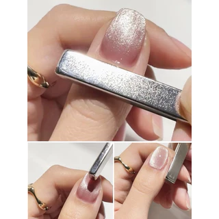 แม่เหล็กเหลี่ยมแบน ดึงลายเสี้ยวพระจันทร์ 1ชิ้น (+-2มิล)มีรอยนิดหน่อยจากการหลอมของเหล็ก