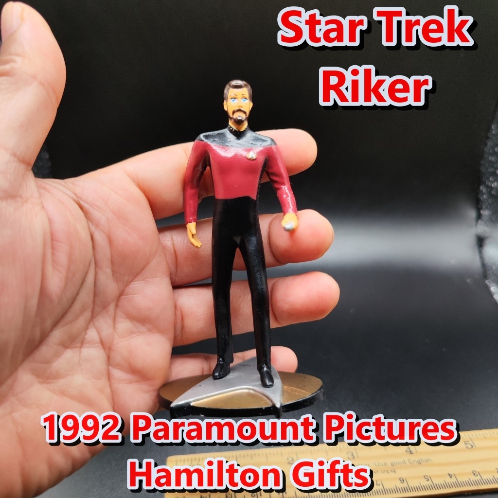 Vintage 1992 Star Trek The Next Generation Riker Figure Hamilton Gifts
