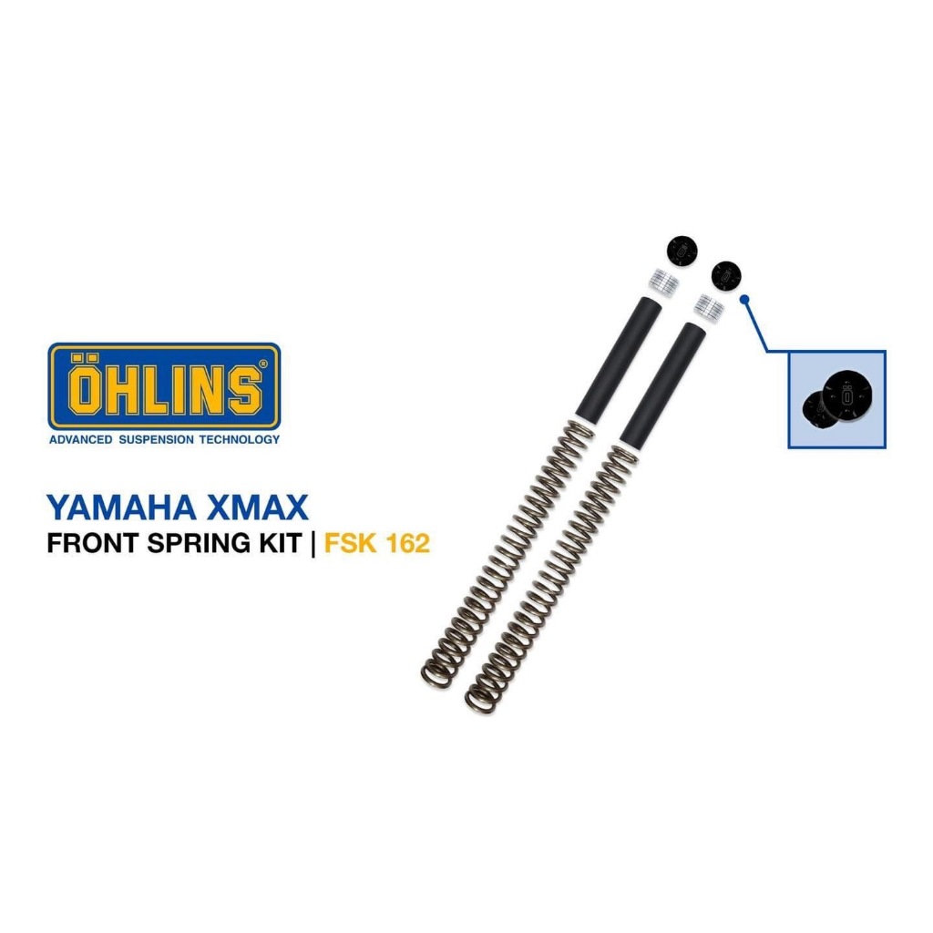 สปริงโช๊คหน้า OHLINS YAMAHA XMAX300 21+ #FSK162 ของแท้ประกัน2ปีเต็มโดยตัวแทนจำหน่ายตรงDr.Bike