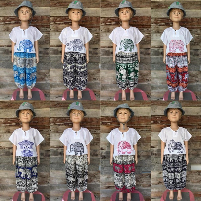 พร้อมส่งในไทย ชุดช้างเด็ก ใส่แล้วน่ารักสุดๆไปเลย ใส่สบาย ไม่ร้อน ใส่ได้ทุกเทศกาล