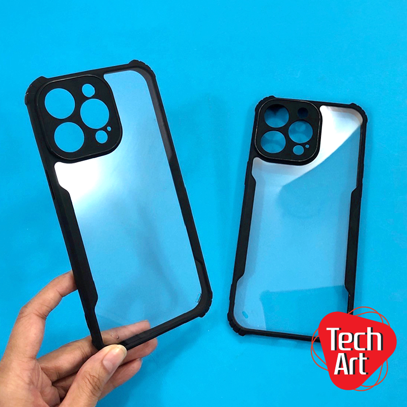 เคสใส PC infinik Hot30 30i 40i note30 Note40Pro 40Pro+ Smart 7 8 ขอบนิ่มสีดำหลังแข็ง มุมกันกระแทก มี