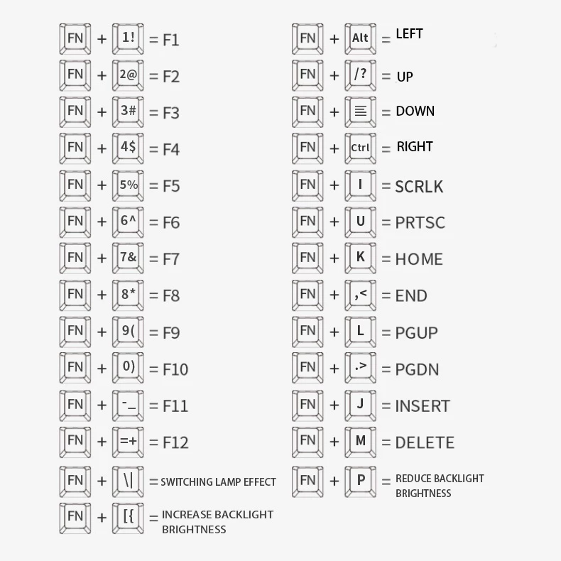 คีย์บอร์ด Mechanical 61 ปุ่ม สวิตช์สีน้ำตาล thumbnail 10