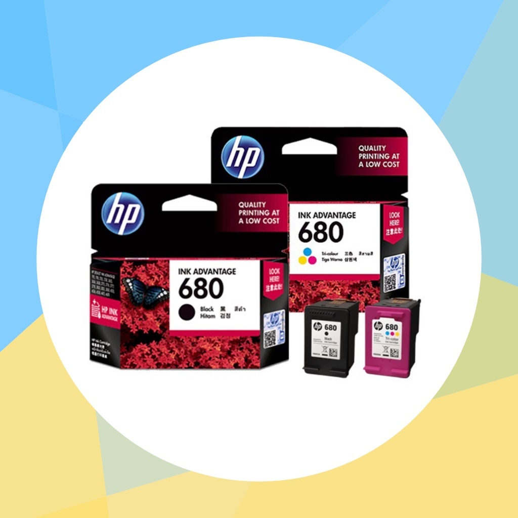 พร้อมส่ง !!! ตลับหมึก HP680 ดำ/สามสี