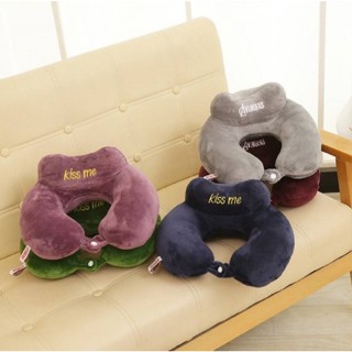 หมอนรองคอ Kissme หมอนรองคอแบบพกพาสำหรับการเดินทาง