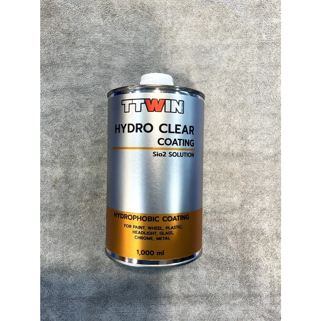 TTWIN  HYDRO CLEAR COATING Sio2 น้ำยาเคลือบสีรถ เพิ่มชั้นฟิล์มเคลือบแก้ว ให้ความเงางาม (Sio2) 1000 ml. thumbnail 5