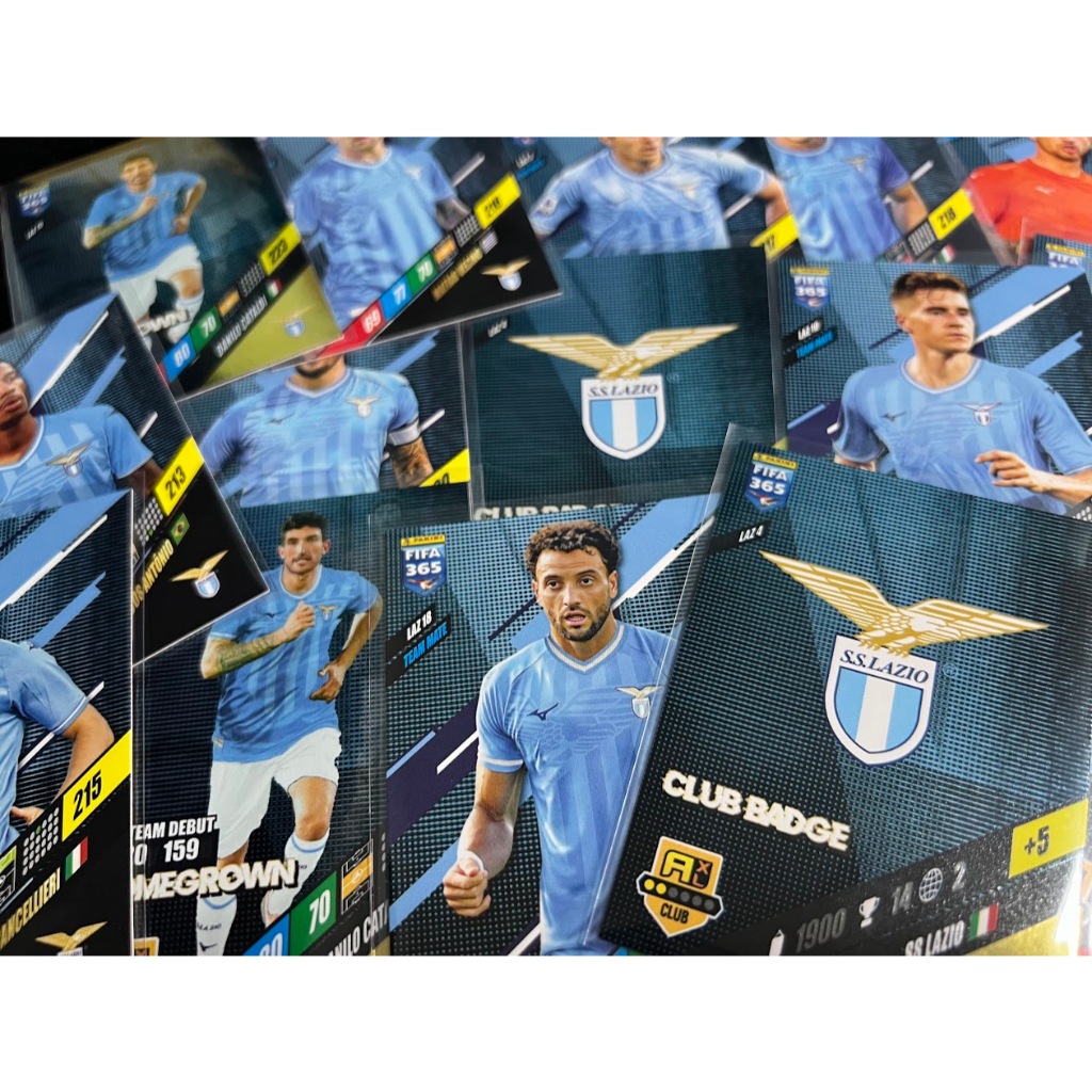 SS LAZIO / ADRENALYN XL PANINI CARDS / FOOTBALL 365 2024  / Choose From List + FREE GIFT