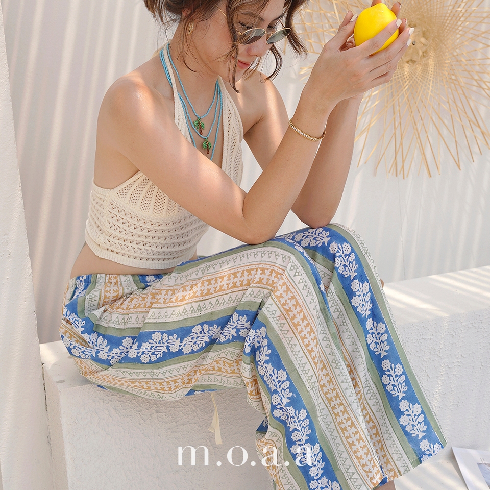 Easy Pants in Tropical Blue | Moaa Collection