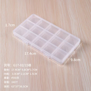 กล่องพลาสติก กล่องเก็บของ กล่องแบ่งสีไว้ระบาย เก็บเครื่องประดับ 10-28 ช่อง ถาดสี จานสี หลุมสี