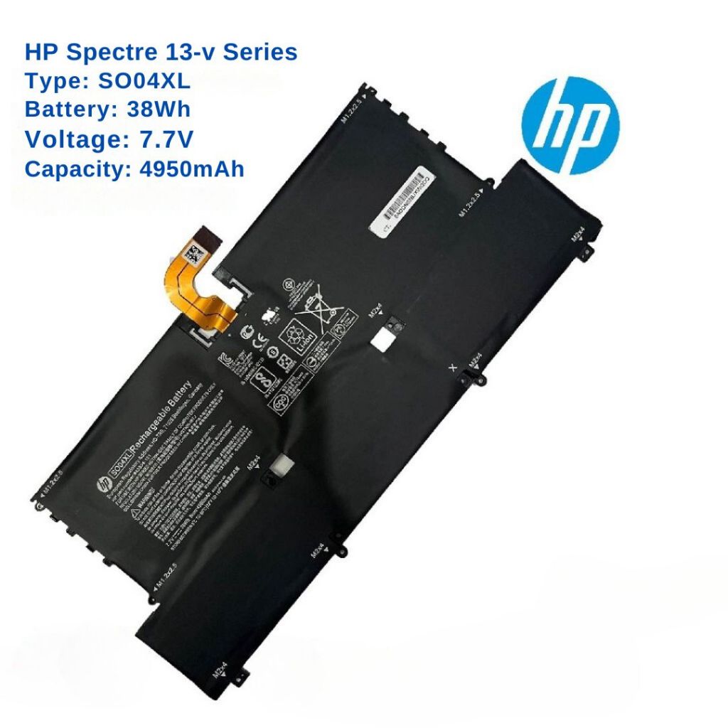 แบตเตอรี่โน๊ตบุ๊ก Battery Notebook HP Spectre 13-v 13-V014TU 13-V015TU 13-V016TU SO04XL ของแท้ ส่งฟรี ประกัน 1 ปี