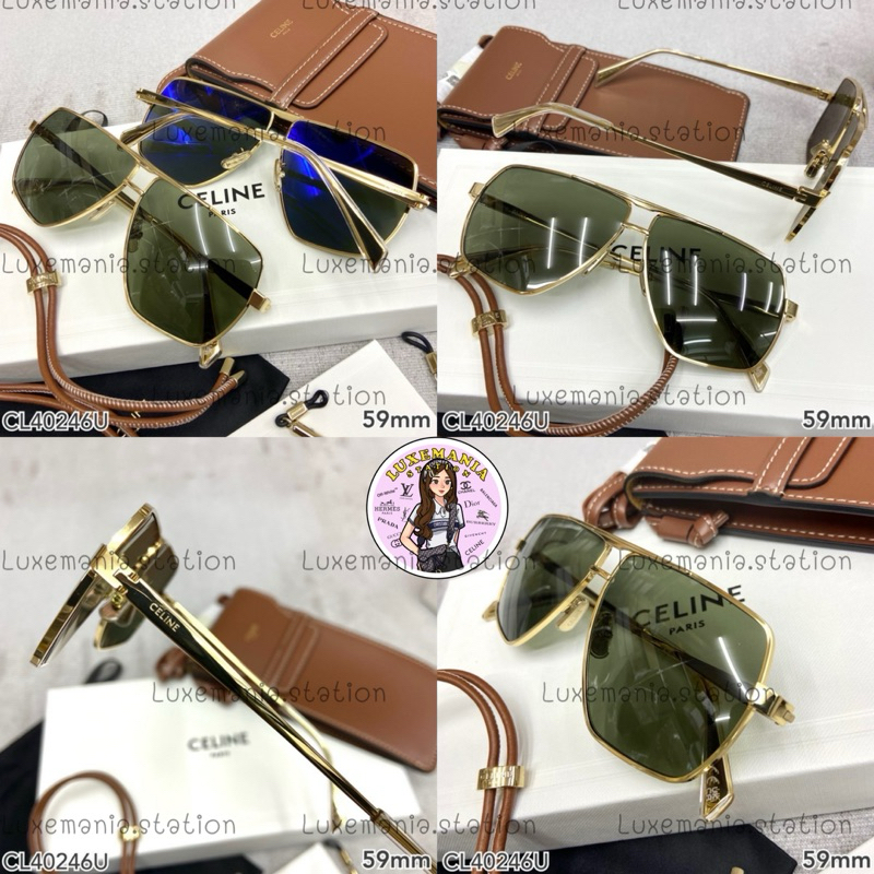 👜: New!! Celine Sunglasses Metal Frame 25 40246‼️ก่อนกดสั่งรบกวนทักมาเช็คสต๊อคก่อนนะคะ‼️