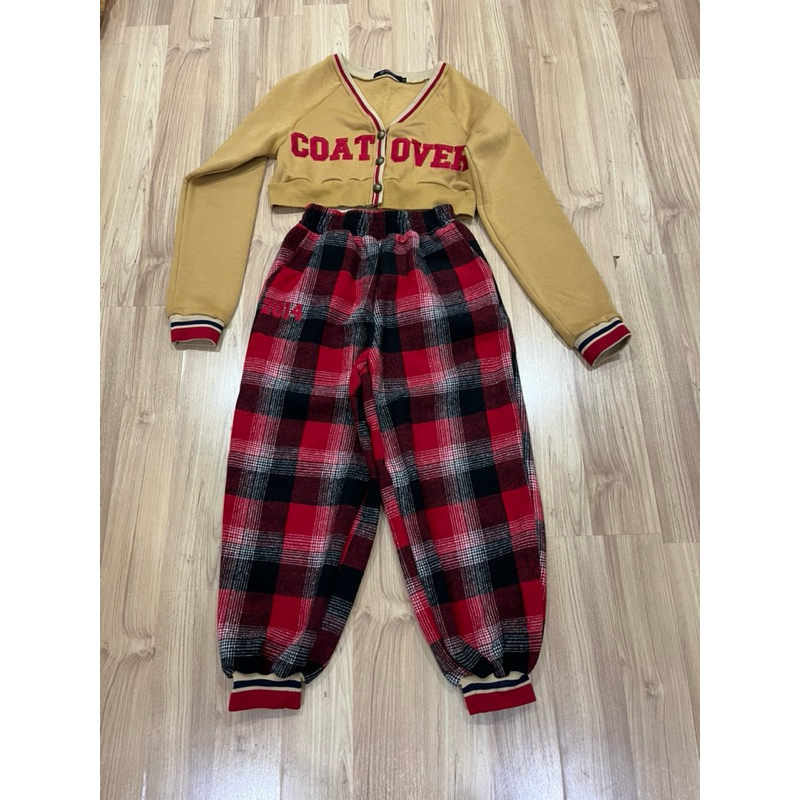 ชุดเซ็ทcoatoverแท้ไซส์S(airport look)