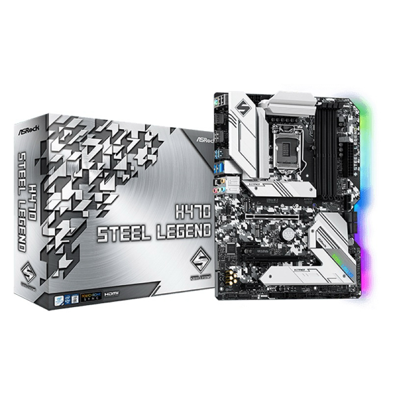 MAINBOARD (เมนบอร์ด) 1200 ASROCK H470 STEEL LEGEND RGB พร้อมส่ง