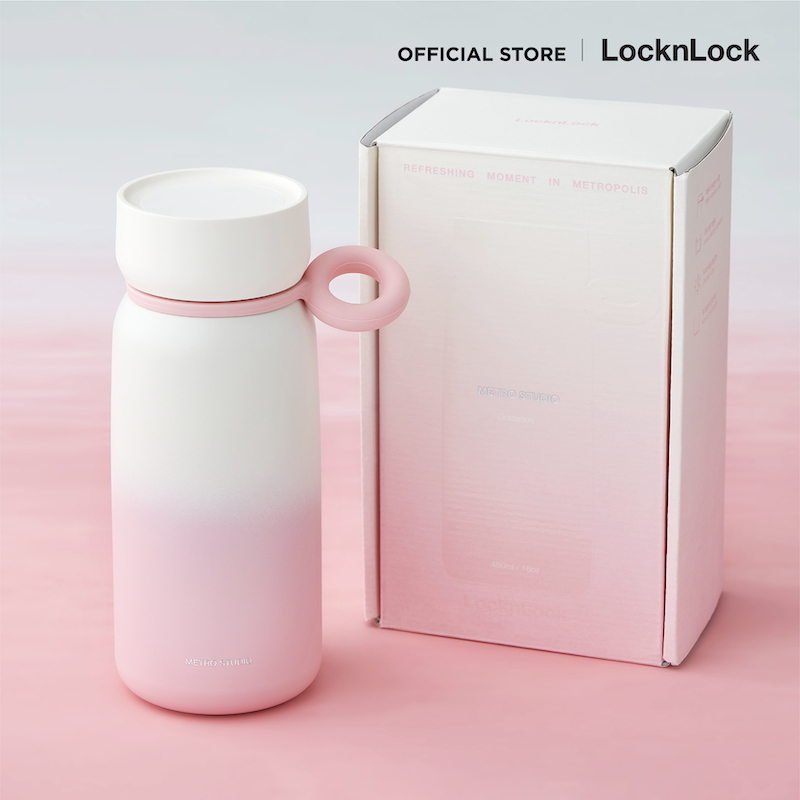 LocknLock Metro Studio Gradition Sunshine Pink 480 ml. รุ่น LHC4362PIK