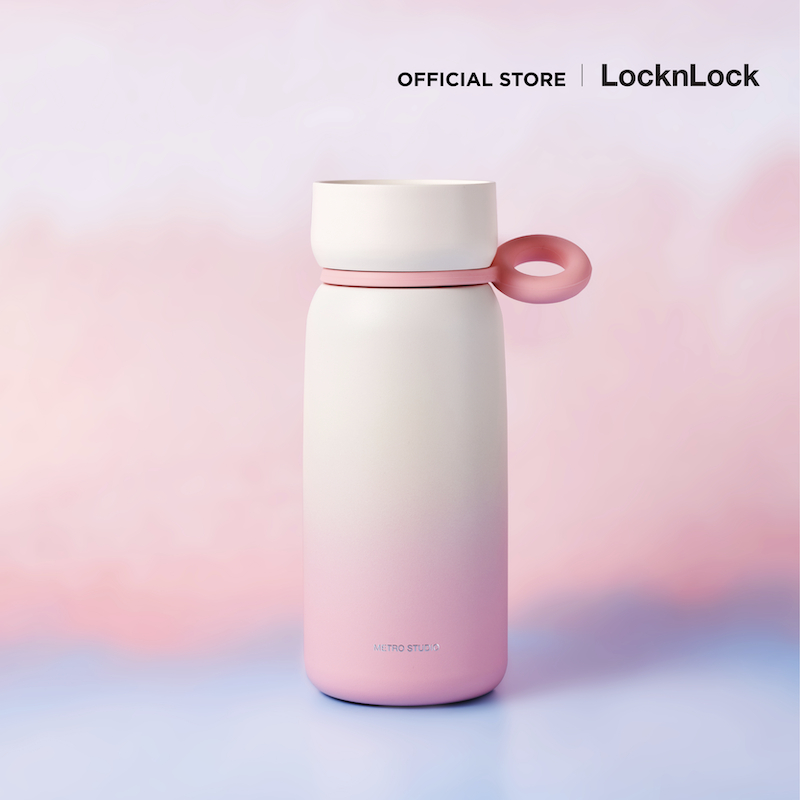 LocknLock Metro Studio Gradition Sunshine Pink 480 ml. รุ่น LHC4362PIK