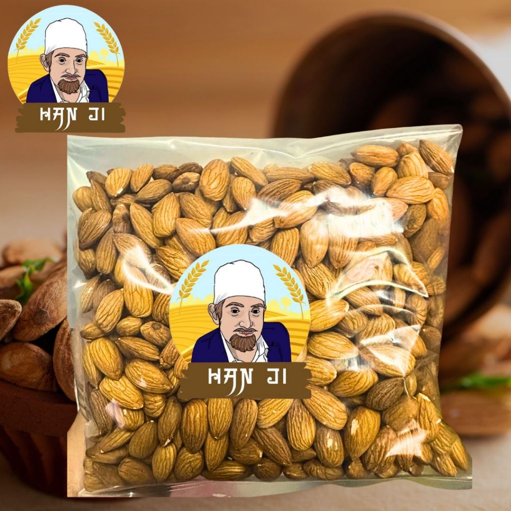 Hanji อัลมอนด์ 500 กรัม พร้อมรับประทาน Almond