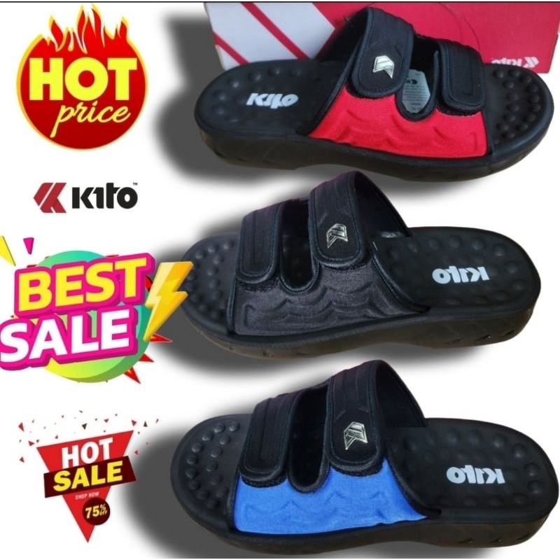 รองเท้าสวม PU Kito รุ่น AN68 ขนาด (36-43) ถูก ของแท้