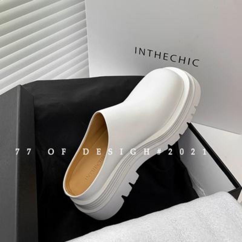 เป่าโถวครึ่งหนึ่ง รองเท้าแตะผู้หญิงสวมใส่ด้านนอกแฟชั่น รองเท้าแตะแพลตฟอร์ม - รูปที่ 7