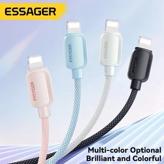 Essager PD29W 3A Type C ถึง L สายชาร์จ ส่งข้อมูลเร็ว 480Mbps มีเวลโคร for ip