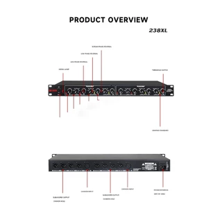 DBX-AUDIO 223XL/234XL/238XL Electronic crossover,เครื่องแยกสัญญาณเสียง, ครอสโอเวอร์ ซับวูฟเฟอร์ stereo,ครอสโอเวอร์อนาล็อ