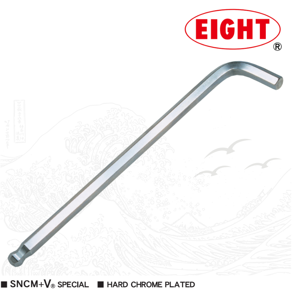 EIGHT ประแจหกเหลี่ยมหัวบอลเตเปอร์ ยาว สีขาว เบอร์ 1.5 - 11 No.TL