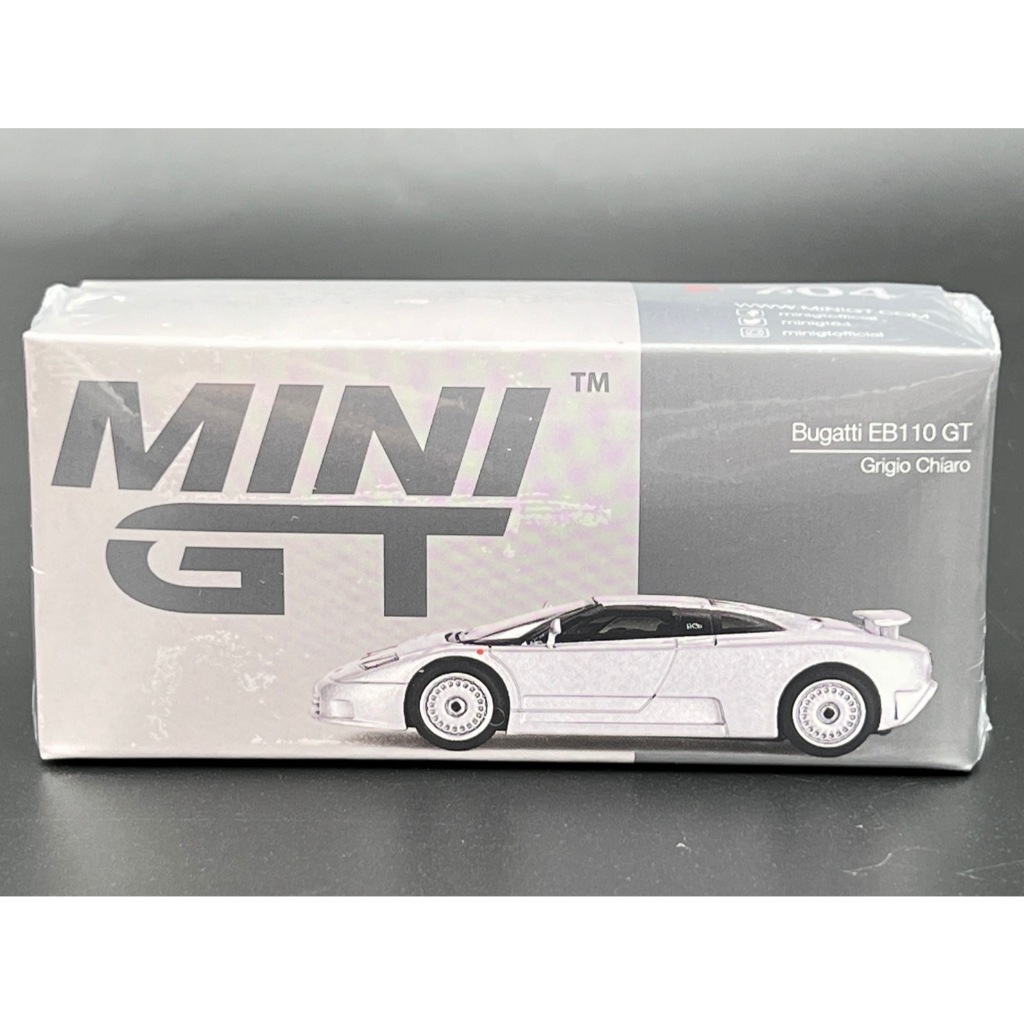 MINI GT Bugatti EB110 GT Grigio Chiaro
