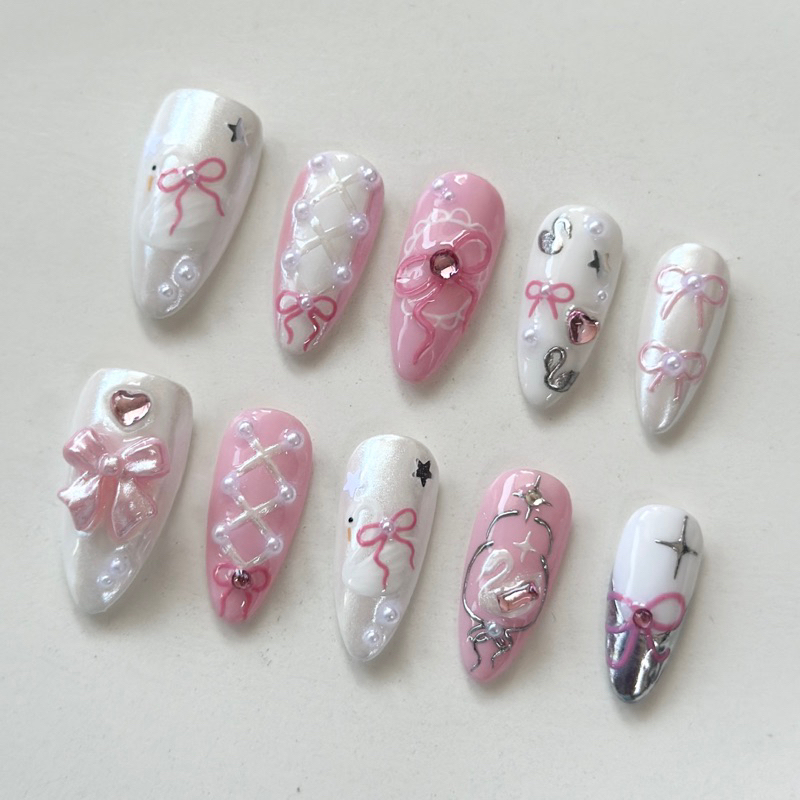 เล็บปลอม pvc nails 173 ( ถ่ายรูปจากงานจริงทุกชิ้น )