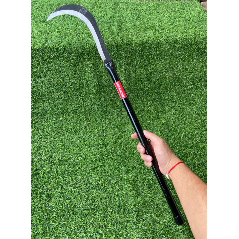 มีดขอเหล็ก SK5 หนา3 มิล ใบมีดทำจากเหล็กSK5ใบมีดมีความคมแข็งแรงสามารถฟันไม้ได้