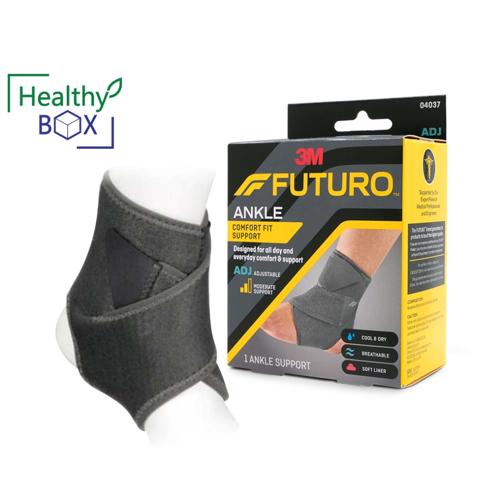FUTURO Comfort Fit Ankle Support ADJ 04037 ฟูทูโร่ คอมฟอร์ท-ฟิต ชนิดปรับกระชับได้ อุปกรณ์พยุงข้อเท้า