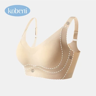 ⭐KOBENI⭐บราอกใหญ่ เจลลี่บรา บราไร้โครง เสื้อชั้นในสาวอวบ กระชับมาก เก็บทรงเต็มเต้า ไม่ปลิ้น เก็บข้างได้ดี
