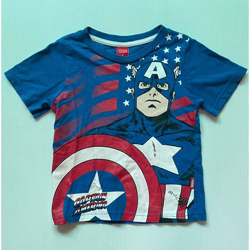 เสื้อเด็กมือสอง ลายกัปตันอเมริกา Captain America