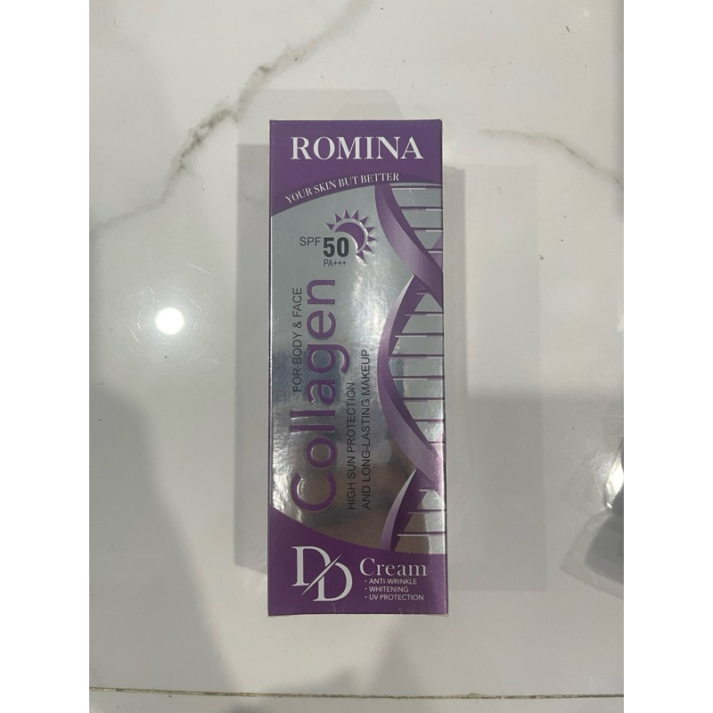 แพ็คเกจใหม่ Romina Collagen DD Cream 100ml (สีม่วง)