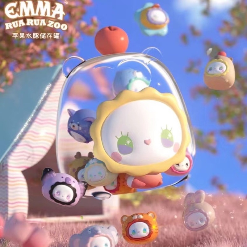 สินค้าพร้อมส่ง Emma Rua Rua Zoo Apple Capybara Storage Tank (โหลสำหรับใส่ Emma Bean)