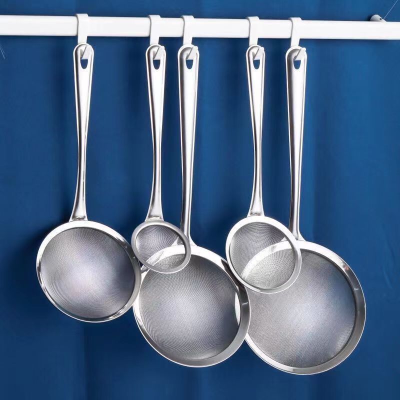 8/11/14/16 ซม สแตนเลสสตีลช้อนน้ำผลไม้นมถั่วเหลืองกรองช้อนหม้อร้อนคราบจาระบีกรองครัว colander