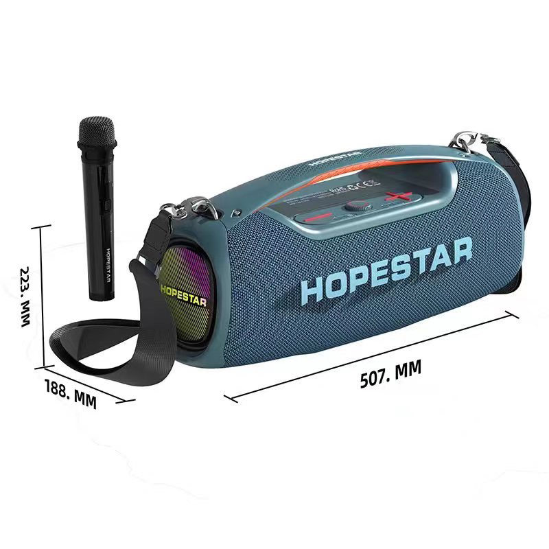 New Hopestar A60 ลำโพงบลูทูธ 100 วัตต์ ฟรี ไมค์ 1 อัน ลำโพง 5 ดอก ดังกระหึ่ม ปรับเบสได้ 3 โหมด แท้100% Party130