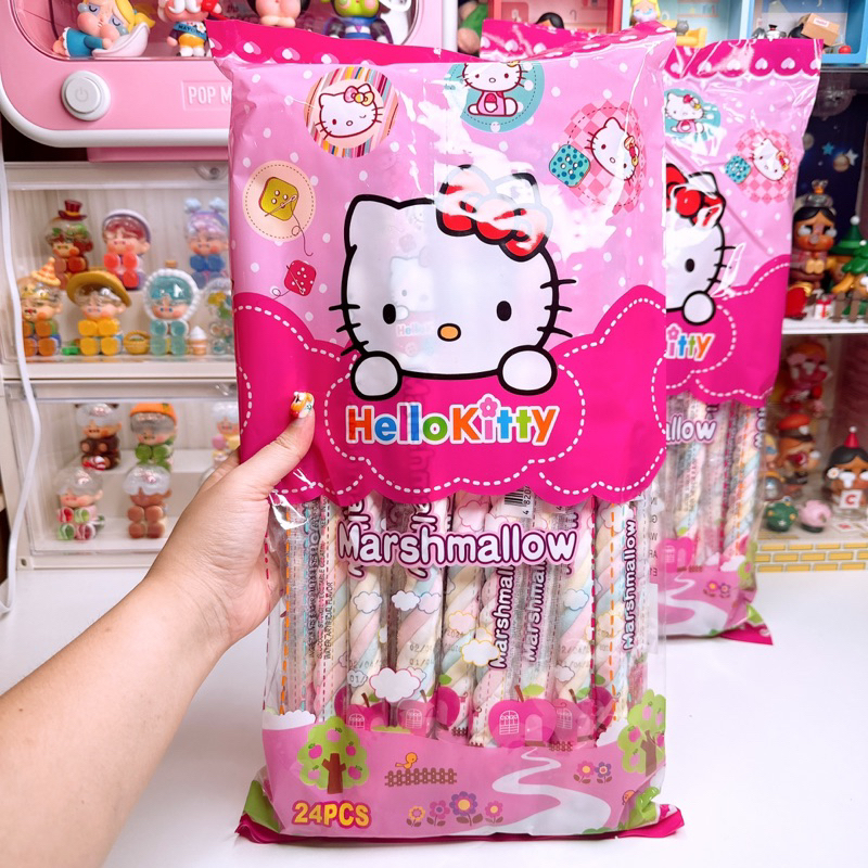 มาชเมลโล่จัมโบ้ผลไม้เกลียวยาวจัมโบ้ (1 เเพค 24 ชิ้น)