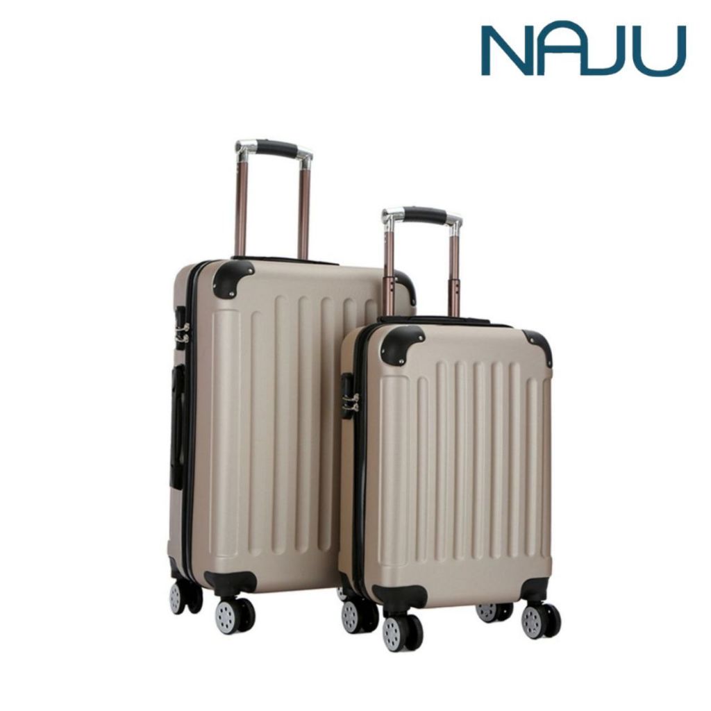 Naju กระเป๋าเดินทาง กระเป๋าล้อลาก กันน้ำ กันรอยขีดข่วน ขนาด 20 24 นิ้ว มีด้ามจับ มีล้อเลื่อน luggage แข็งแรง ทนทาน
