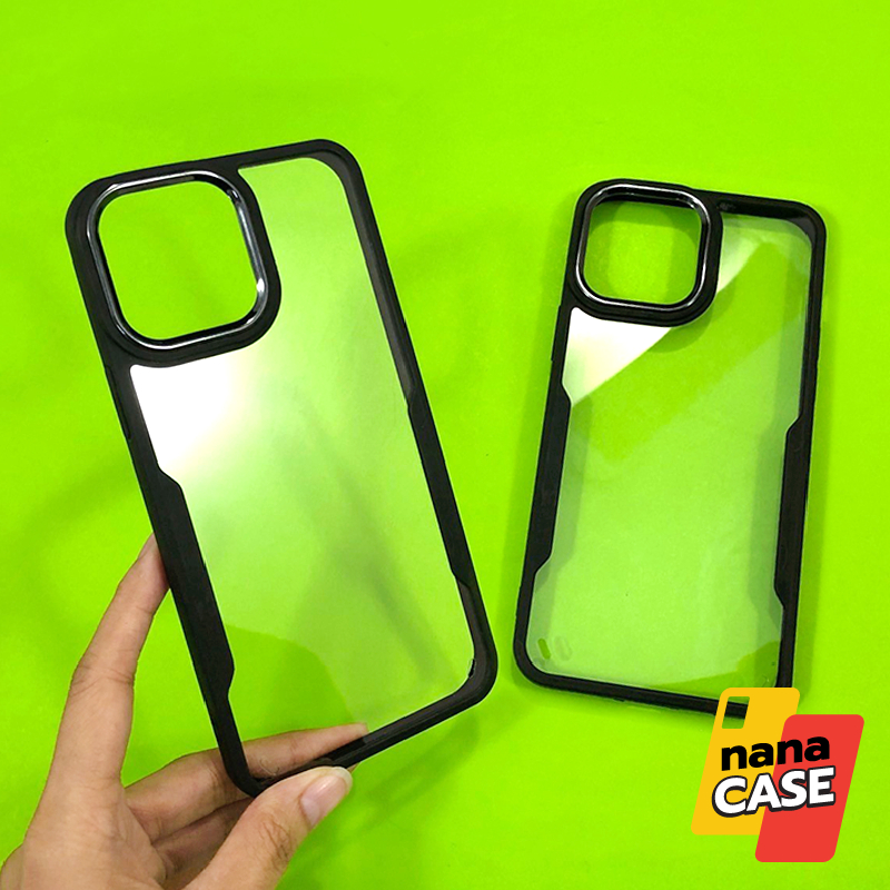 เคสใส PC เรียวมี/Realme 5 5i 6i 9i 9Pro C3 C11 C12 C15 C20 C30 C30s C21Y C25 C35 Narzo50A มุมกันกระแทก ขอบเลนส์กล้องเงา