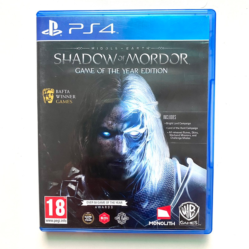 [แผ่นเกม PS4]Middle-earth : Shadow of Mordor - Game of the Year Edition