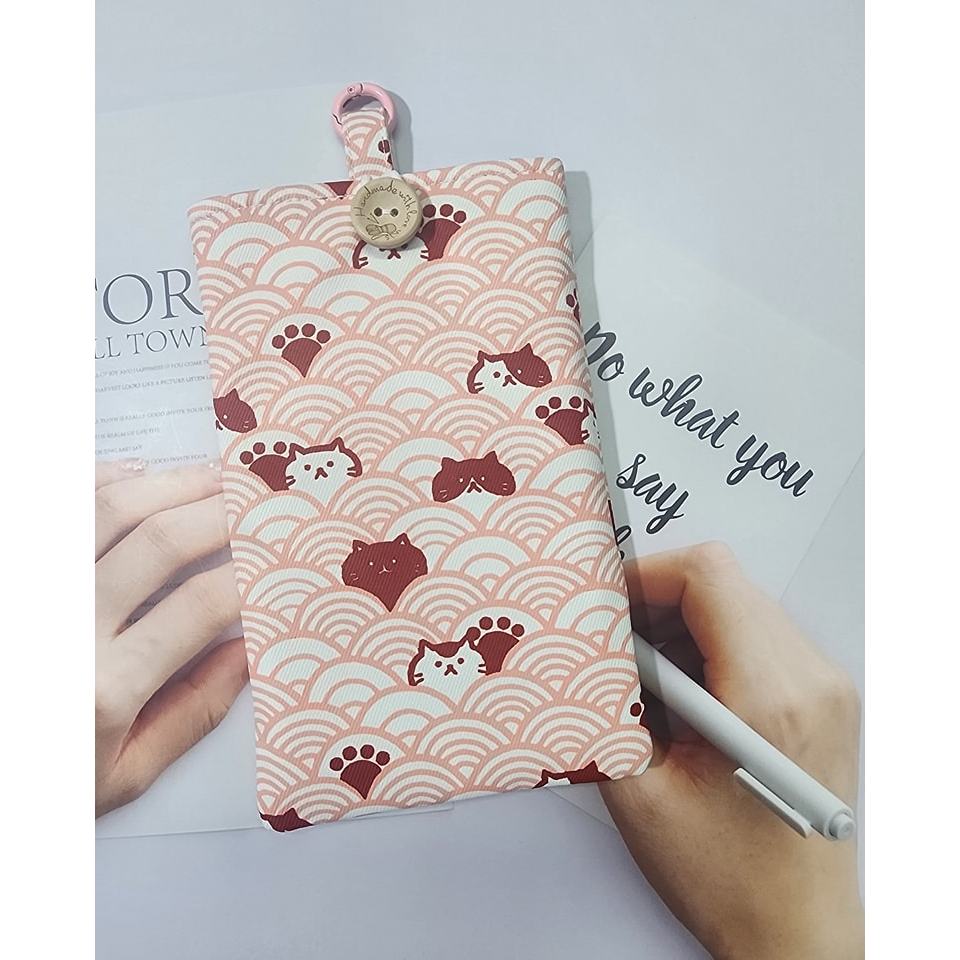 ซองผ้าใส่มือถือ Onyx BOOX Palma , Inkpalm Plus บุใยสังเคราะห์ มีห่วงสำหรับห้อยสายห้อยคอ ชุด 2