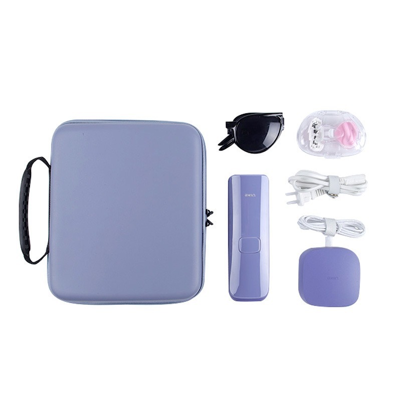 เหมาะสำหรับกล่องเก็บอุปกรณ์กำจัดขนจุดเยือกแข็งแซฟไฟร์ Ulike, ถุงเก็บแบบพกพา EVA, กล่องกันกระแทกฝาครอ